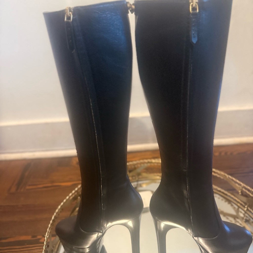 Gucci Black Knee-High Boots - Picture 13 of 16